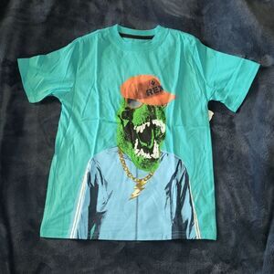 NWT Wonder Nation  blue tee shirt size 8